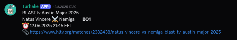 CS team next match from HLTV